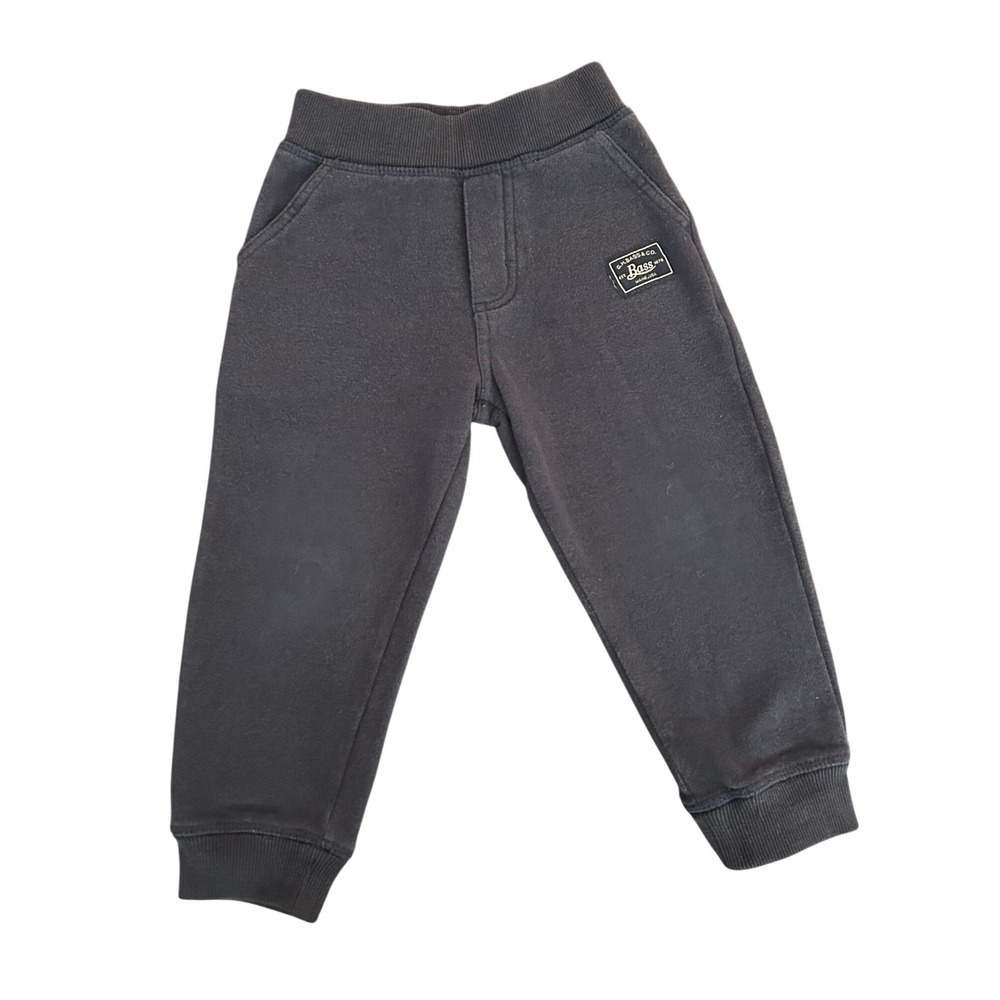 GH Bass & Co Boys Toddler Joggers Navy Blue Fleece Sweatpants Size 3T (1263)
